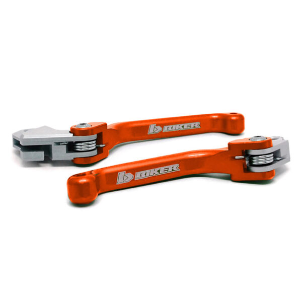 MANETE RETRÁTIL (FREIO + EMBREAGEM) BIKER KTM BREMBO (14-22) - LARANJA