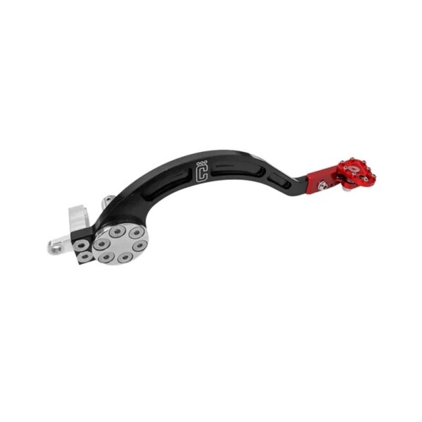 PEDAL DE FREIO CORONA HONDA CRF 250F (18-22) - PRETO/VERMELHO