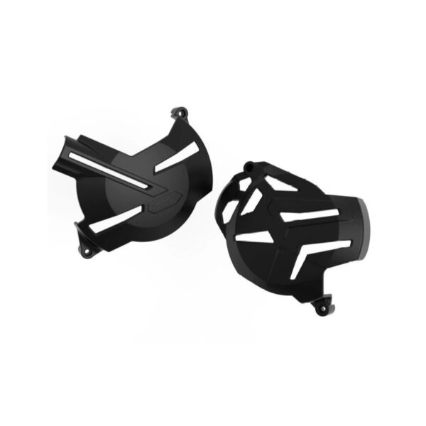 PROTETOR DAS TAMPAS LATERAIS DO MOTOR OKTA HONDA CRF 250F (18-22) - PRETO