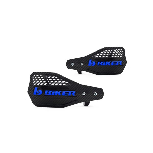 PROTETOR DE MÃO BIKER CARBON A1R - PRETO / AZUL