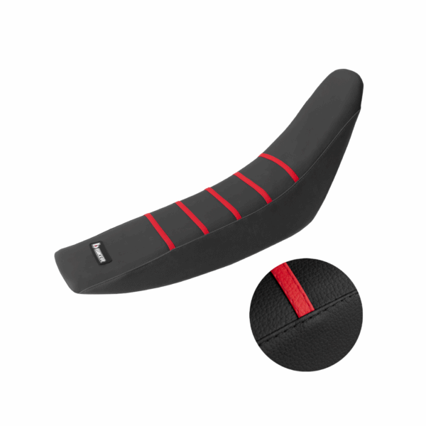 CAPA DE BANCO BIKER GRIPPER HONDA CRF 250F (18-24) - PRETA / VERMELHA