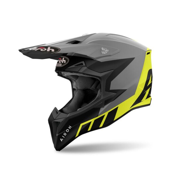CAPACETE AIROH WRAAP RELOADED YELLOW MATT 60