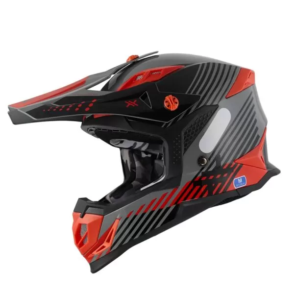 CAPACETE MATTOS RACING ATOMIC - VERMELHO/CINZA (58)