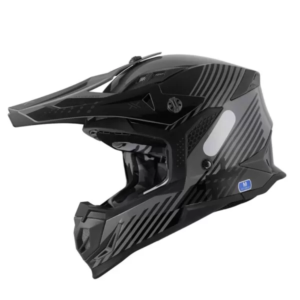 CAPACETE MATTOS RACING ATOMIC - PRETO/CINZA (58)