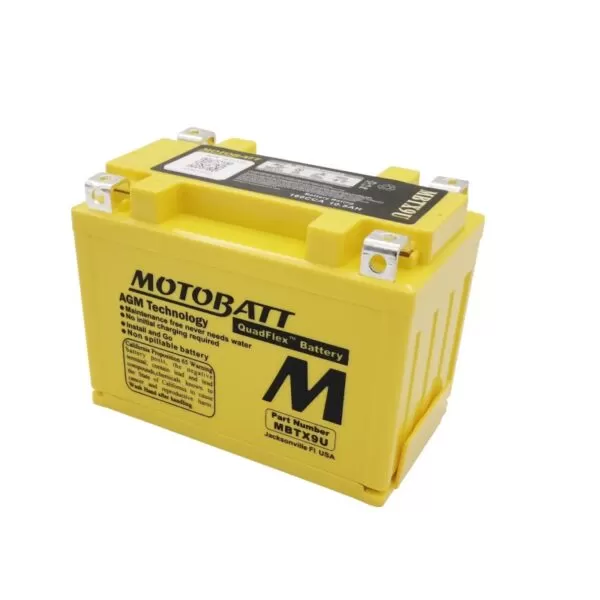 BATERIA MOTOBATT MBTX9U AGM QUADFLEX BMW / HONDA / KAWASAKI / KTM / SUZUKI / TRIUMPH / YAMAHA (03-23)