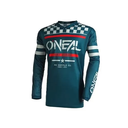 CAMISA ONEAL ELEMENT SQUADRON TEAL/CINZA - EUA (S) BRA (P)