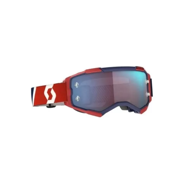 ÓCULOS SCOTT FURY LENTE WORKS CROMO AZUL - VERMELHO/AZUL