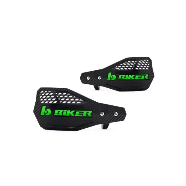 PROTETOR DE MÃO BIKER CARBON A1R - PRETO / VERDE