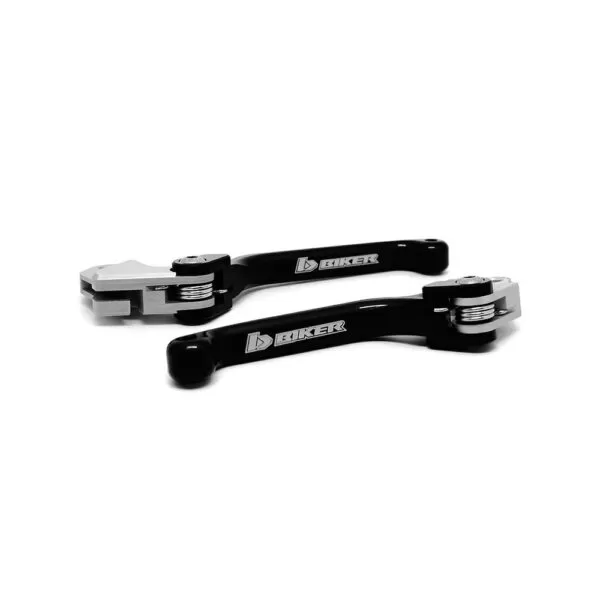 MANETE RETRÁTIL (FREIO + EMBREAGEM) BIKER KAWASAKI KX 250/X (21-23) KX 450/X (19-23) - PRETO
